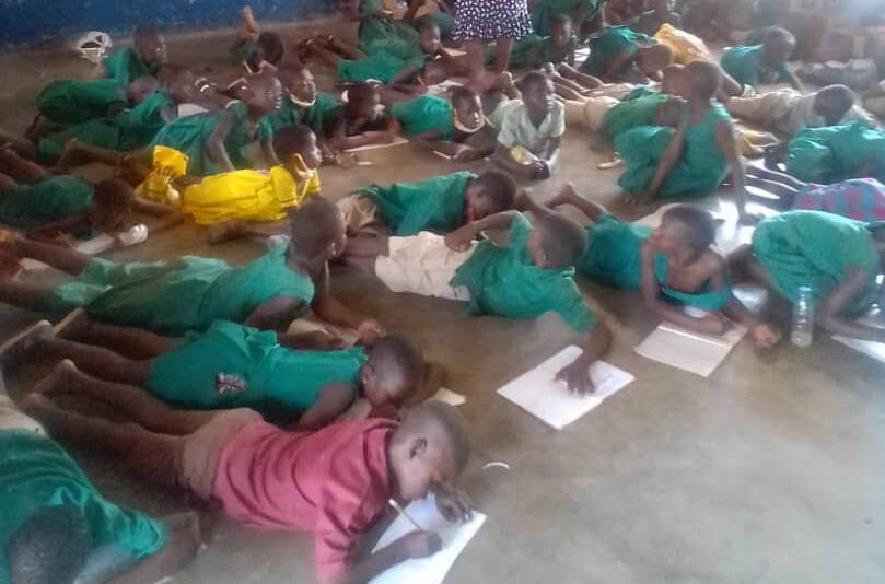 FCUBE : Lack of Furniture causes Learners of Saboba E.P Primary to study on bare floor