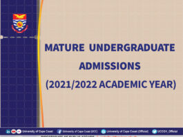 UCC Mature Undergraduate Admissions for 2021/22 Academic Year