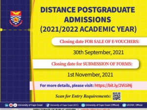 UCC opens Distance Postgraduate Admissions 2021/22 1 UCC opens Distance Postgraduate Admissions 2021/22 | 1