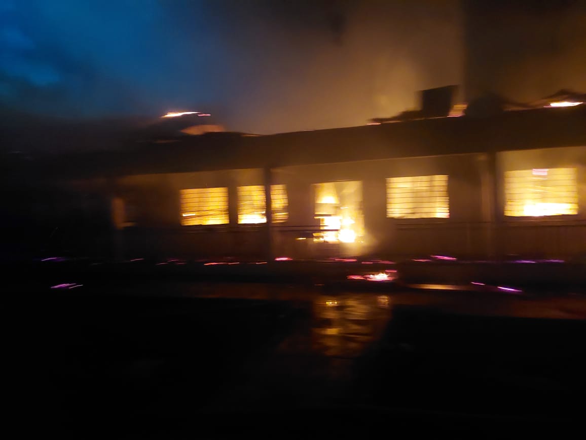 FIRE 2021 Ghanaian WASSCE Graduates burn down school after completion