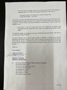 You are not mandated to determine form of exams for college entrants - gnat to ntc 2 You are not mandated to determine form of Exams for College Entrants - GNAT to NTC | 2