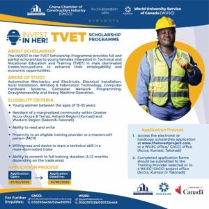'Invest in Her' TVET Scholarship Scheme opens 2022 Applications for Young Females - APPLY HERE 1 'Invest in Her' TVET Scholarship Scheme opens 2022 Applications for Young Females - APPLY HERE | 1
