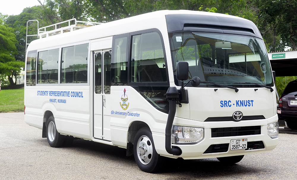 SRC-KNUST Presents 32-Seater Toyota Coaster Bus worth GH¢500,000 to Management