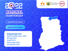 NSMQ 2022: Top List of Qualified Schools from the Upper East Region
