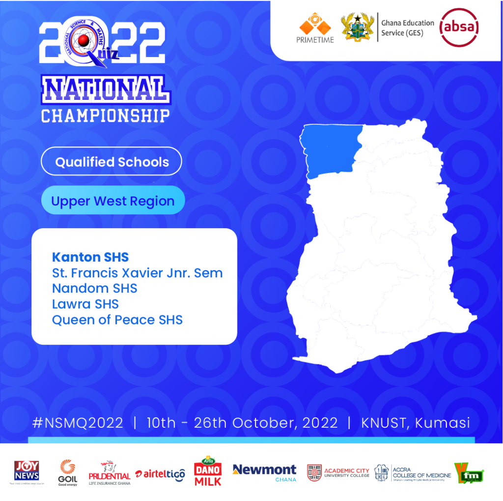 NSMQ 2022: List of Top 5 Best SHS in the Upper West Region 1 NSMQ 2022: List of Top 5 Qualified Schools from the Upper West Region