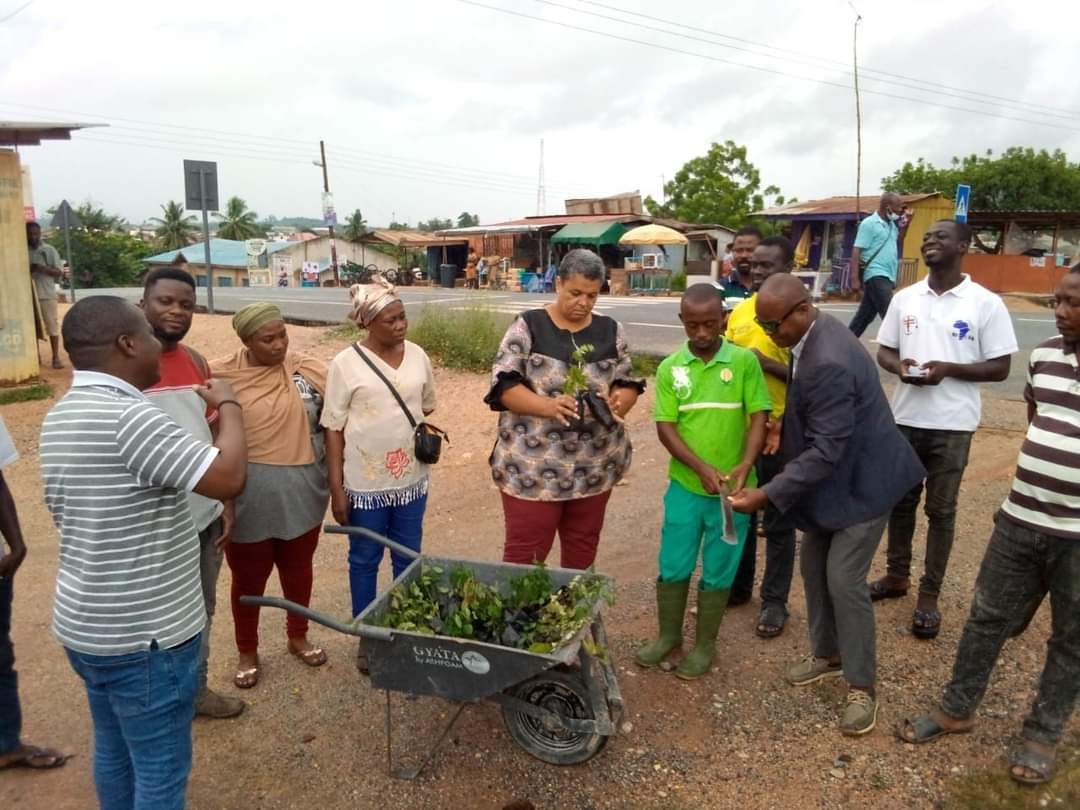 GreenGhana Day: Gizella Agbotui distributes over 4000 seedlings to Schools
