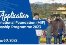 2023: Matsumae International Foundation (MIF) Research Fellowship Programme