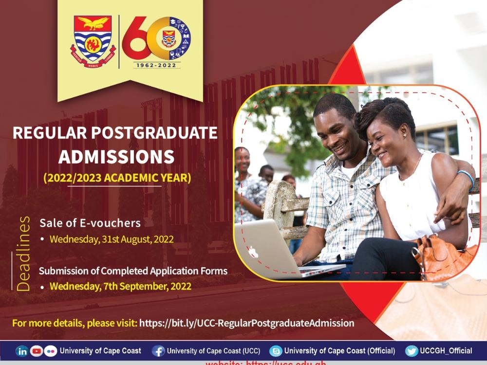 2022/23: UCC opens Admission into Regular Postgraduate Degree Programmes