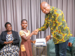 Okudzeto Ablakwa awards Complete Scholarship and GH¢3000 to an 8-year-old