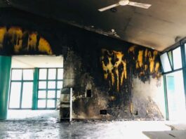 JUST IN: Fire guts Accra College of Education Ultra Modern Auditorium