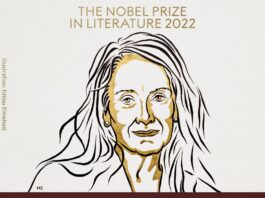 The 2022 Nobel Prize in Literature is awarded to the French author Annie Ernaux
