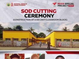 NUGS to cut SOD for the Construction of 6 Unit classroom block at the Kasena Nankana Community