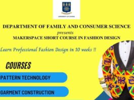 UG Department of Family and Consumer Sciences opens Applications for December 2022 Short Courses