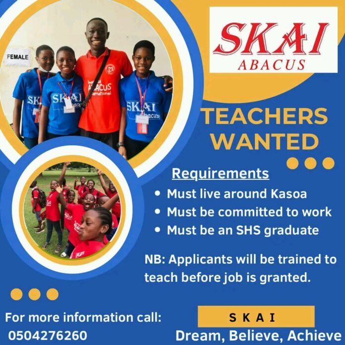 Teachers wanted at ABACUS Basic School for immediate Employment