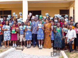 Gomoa-West MP presents 50,000 exercise books and GHC10,000 to Education Directorate