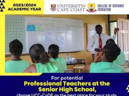 UCC opens 2023/2024 admissions into B.Ed. Distance Programmes for Prospective SHS Teachers