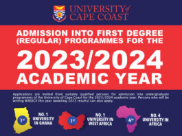 UCC opens Admissions into Regular Undergraduate Programmes for the 2023/2024 Academic Year
