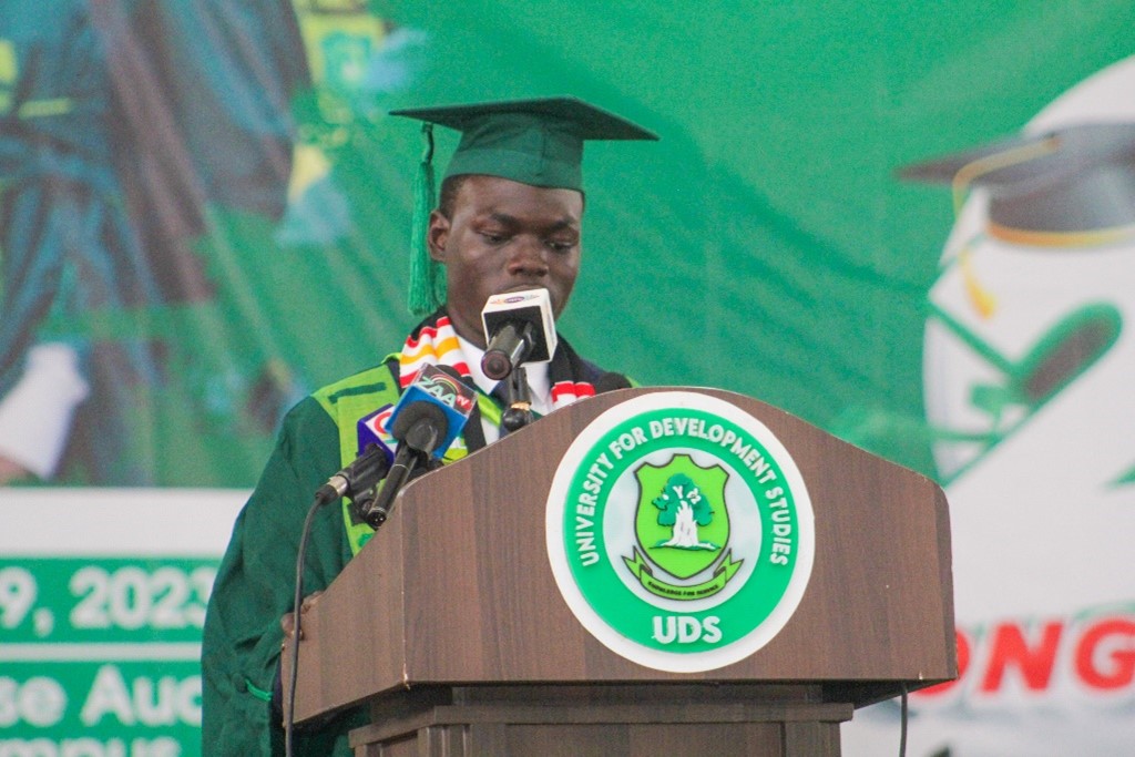 Abdul Rahman Lansah is UDS Valedictorian with CGPA of 4.89 at the 23rd Congregation