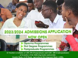 UDS Admission Form for Undergraduate and Diploma Programmes for the 2023/2024 academic year is Out