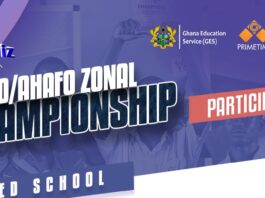 List of Top 13 Schools representing the Bono and Ahafo Zone for the 2023 NSMQ