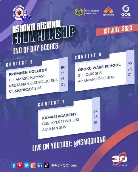 NSMQ 2023: Semi-Finals Pairings for the Ashanti Regional Championship | 4