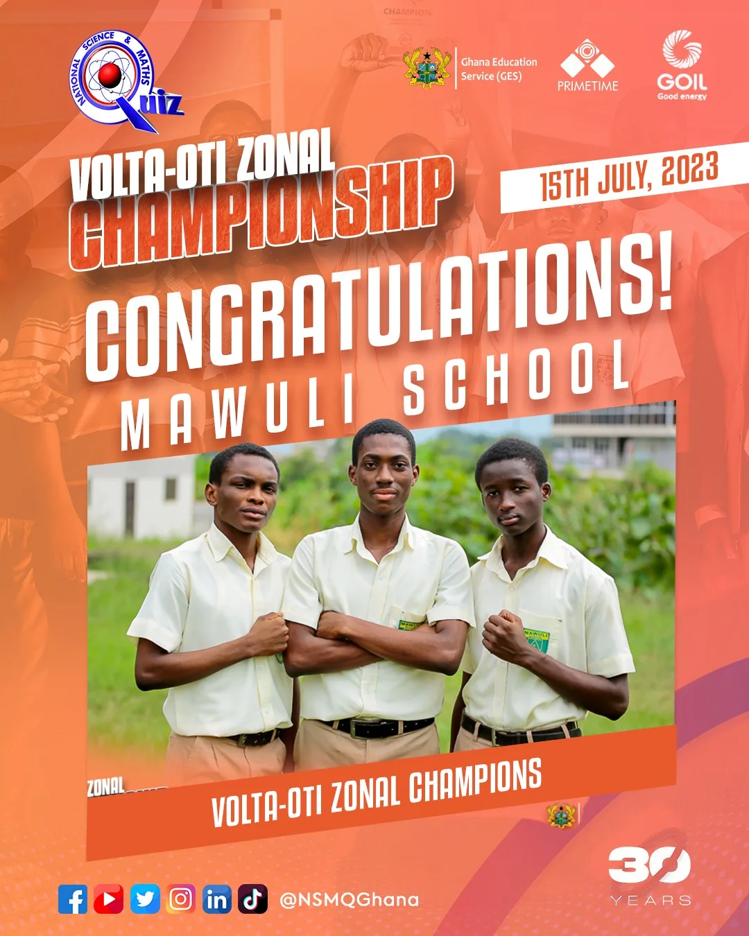 Mawuli School beats Enthusiastic KETASCO and Effortless BIHECO to lift 2023 NSMQ Volta/Oti Zonal Championship | 1