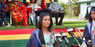 Ferdinand | EducationGhana |July 15|Esther Takyi Baffour made a CGPA of 3.8 as Maiden Best Graduating Student of Assinman Nursing and Midwifery Training College