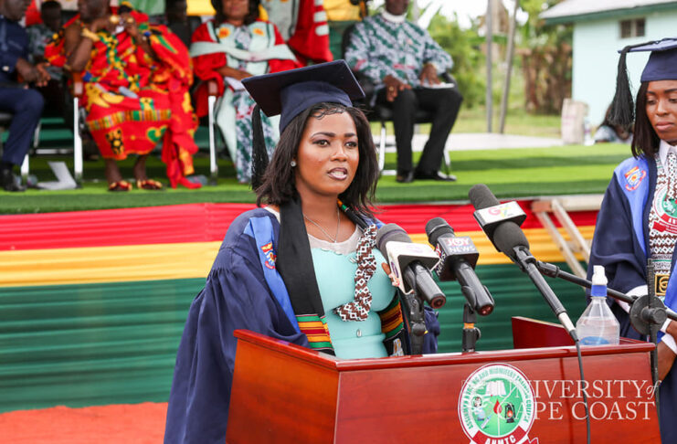 Ferdinand | EducationGhana |July 15|Esther Takyi Baffour made a CGPA of 3.8 as Maiden Best Graduating Student of Assinman Nursing and Midwifery Training College