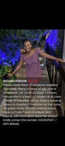 25-year-old Beautiful St Louis College of Education Student Missing | 1