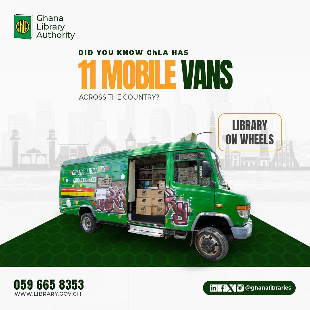 Ghana Library Authority Introduces 11 Mobile Library Vans for Easy Access to Knowledge