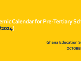 GES Releases Official 2023-2024 Academic Calendar for Primary, JHS, and SHS