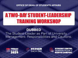 UEW Dean of Student Affairs Organizes Student-Leadership Training Workshop for University Management Integration