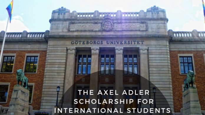 40 Apply for a Fully Funded University of Gothenburg Axel Adler Scholarship in Sweden 2024