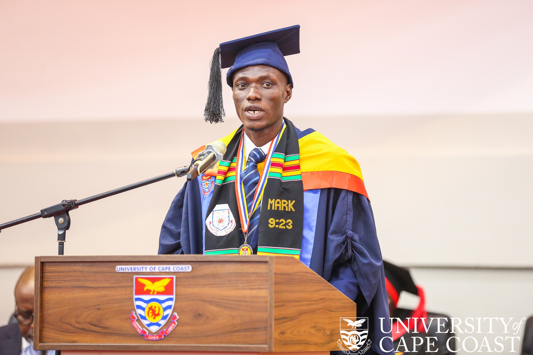 Eric Osei Emerges Overall Best Graduating Sandwich B.Ed Education Student at UCC's 56th Congregation