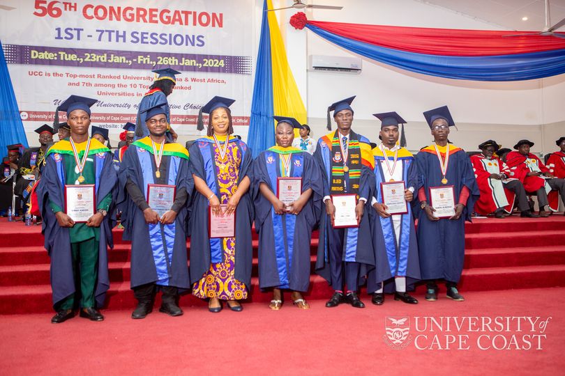 UCC Recognizes Outstanding Students with Cash Prizes and Plaques at the 56th Congregation