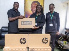 Vice-President Dr. Mahamudu Bawumia Donates 100 Laptops to KNUST