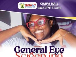 UEW: Simpa Hall and Sina Optical Eye to Host Free Eye Screening Event