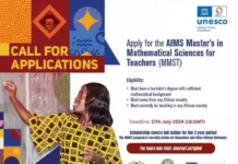 UNESCO Masters Degree Scholarship for Teachers - APPLY NOW