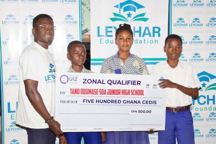 Exciting Academic Showdown: Tano Odumasi SDA JHS Wins Big in Leychar Foundation Inter-School Contest Exciting Academic Showdown: Tano Odumasi SDA JHS Wins Big in Leychar Foundation Inter-School Contest